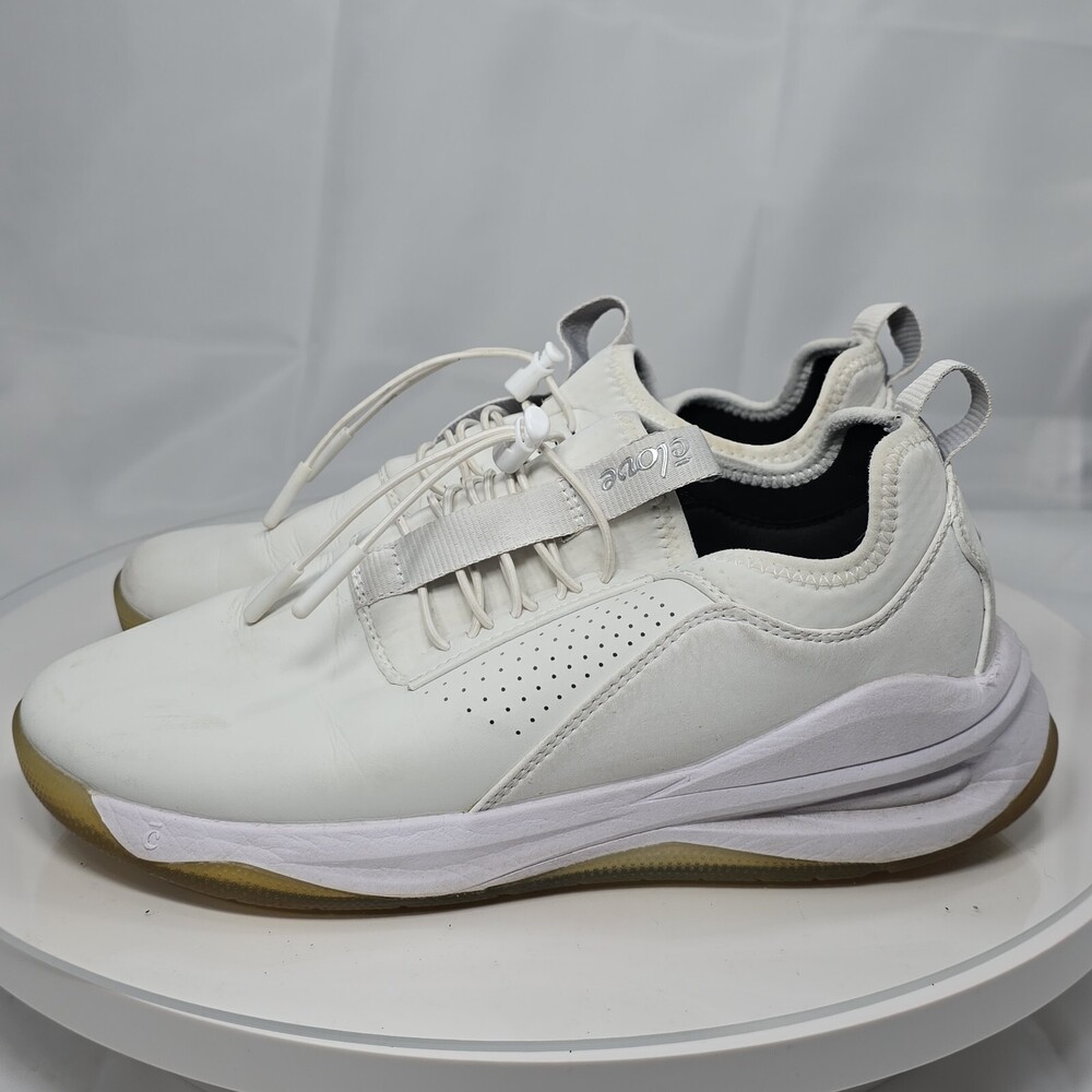 Clove Classic Comfort Nursing Health Work White Leather Sneakers Women 9/Men 7.5